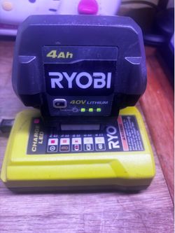Ryobi 40v Battery + Charger