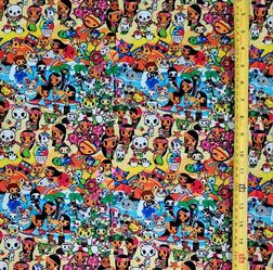 TOKIDOKI ALOHA HAWAII 1 YARD FABRIC (36"X58") BRAND NEW 
