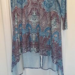 One World Split Back Tunic With Attatched Tank