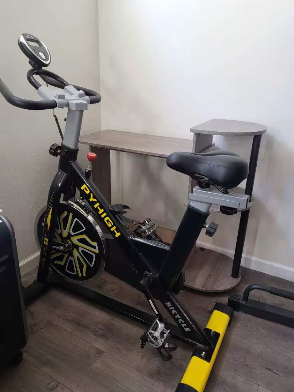 Exercise Bike, Wenoker Stationary Bike for Home, App Supported Indoor Bike with Silent Belt Drive, Heavy Flywheel, Multi-grips Handlebar and Upgraded 
