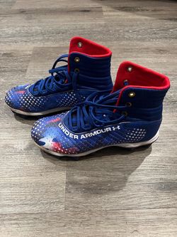 USA red white blue youth cleats