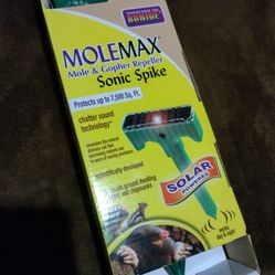 MoleMax Mole and Gopher Repeller Sonic Spike Chipmunk Squirrel Repellent