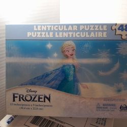 New Sealed Frozen Lenticular 3d Puzzle. 