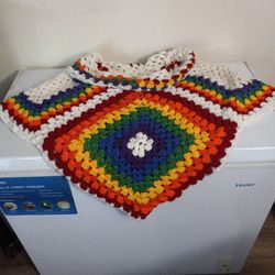Plus Size Glittering Rainbow Shawl