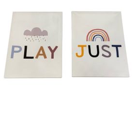 Playroom Canvas Wall Decor Just Play Frame East to Hang