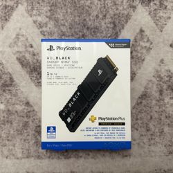 WD Black SN850P NVMe 1TB SSD Game Drive w Heatsink for PlayStation