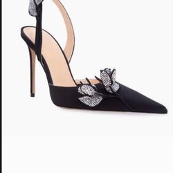 💯 Authentic Mach & Mach Heels Black 