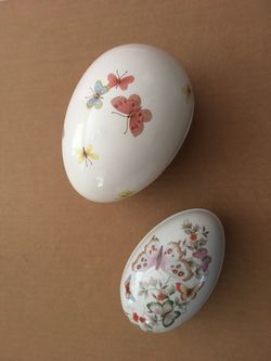 Fitz and Floyd porcelain egg