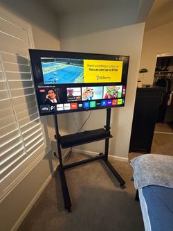 Rolling TV Stand