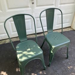 Vintage metal chairs