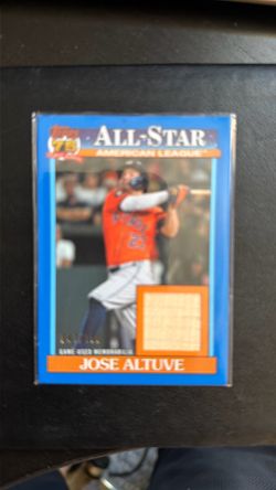 Jose Altuve Topps All-Star Game-Used Memorabilia Card