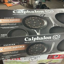 Premier™ Hard-Anodized Nonstick Cookware, 11-Piece Pots and Pans Set