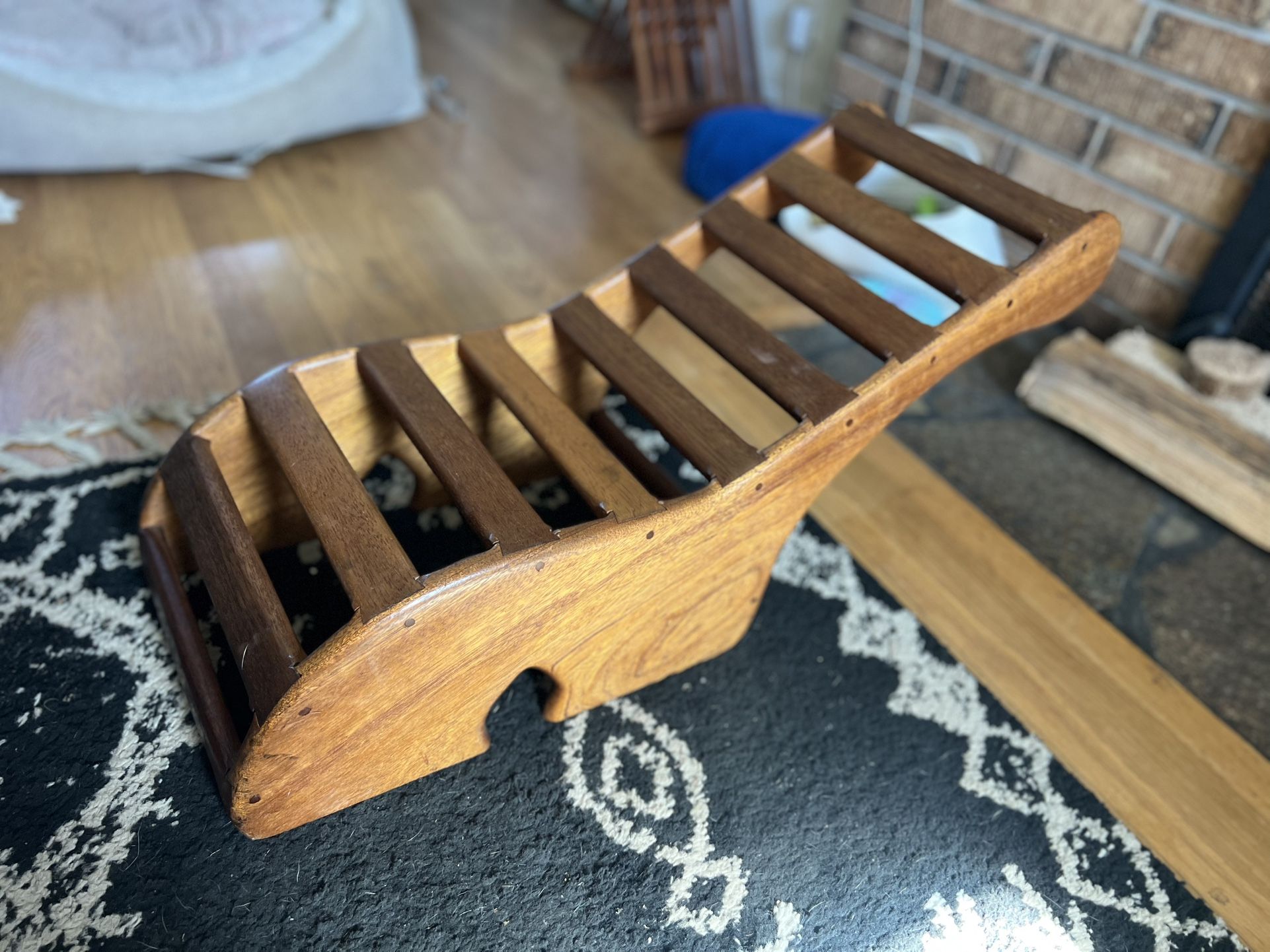 Rare Yoga Props Heart Bench