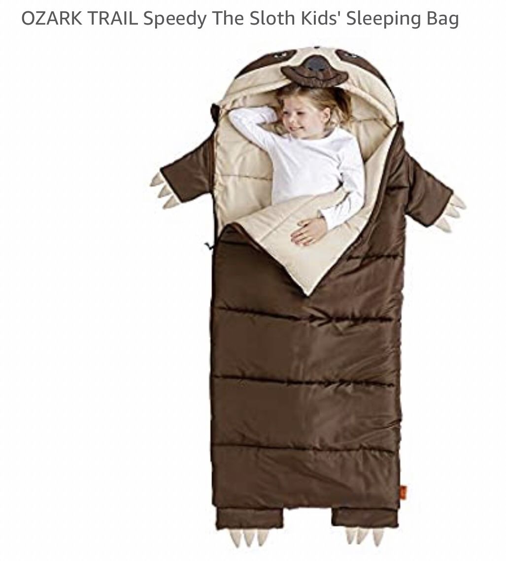 Ozark Trail Speedy Sloth Kids’ Sleeping Bag