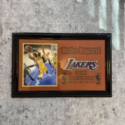 Kobe Bryant Picture Framed 5 Time NBA Champion
