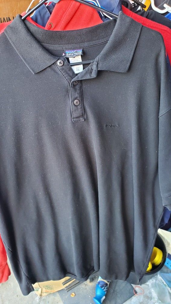 Patagonia Polo Shirt Black Size Xxl Great Condition For $20