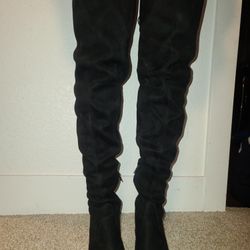Suede Over The Knee High Boots Sz 5.5