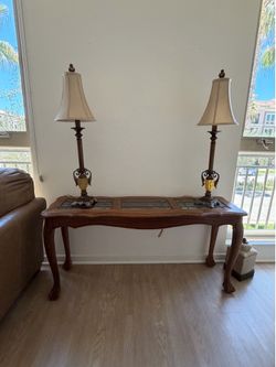 Solid Oak Console