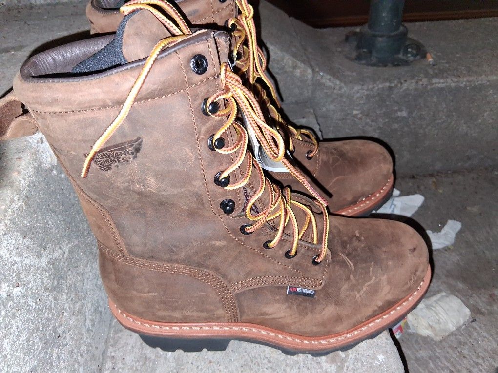 BRAND NEW pair RedWing Loggermax 9" Steel Toe Work Boot #4420