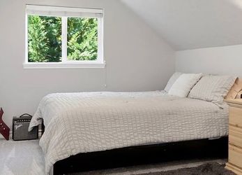 Black Bed frame and mattress