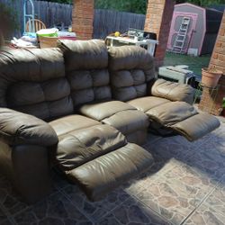 Sofa With Double Recliners