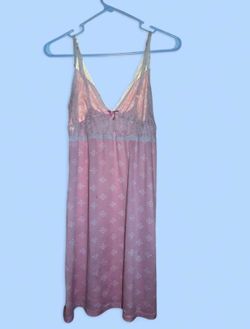 Nanette Lepore Pink Lace-Trim Slip Nightgown