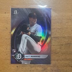 2022 BOWMAN PLATINUM MATT MANNING ROOKIE 