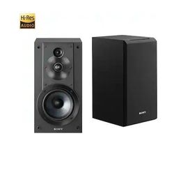 Sony - Core Series 5" 3-Way Bookshelf Speakers (Pair) - Black Model: SSCS5
