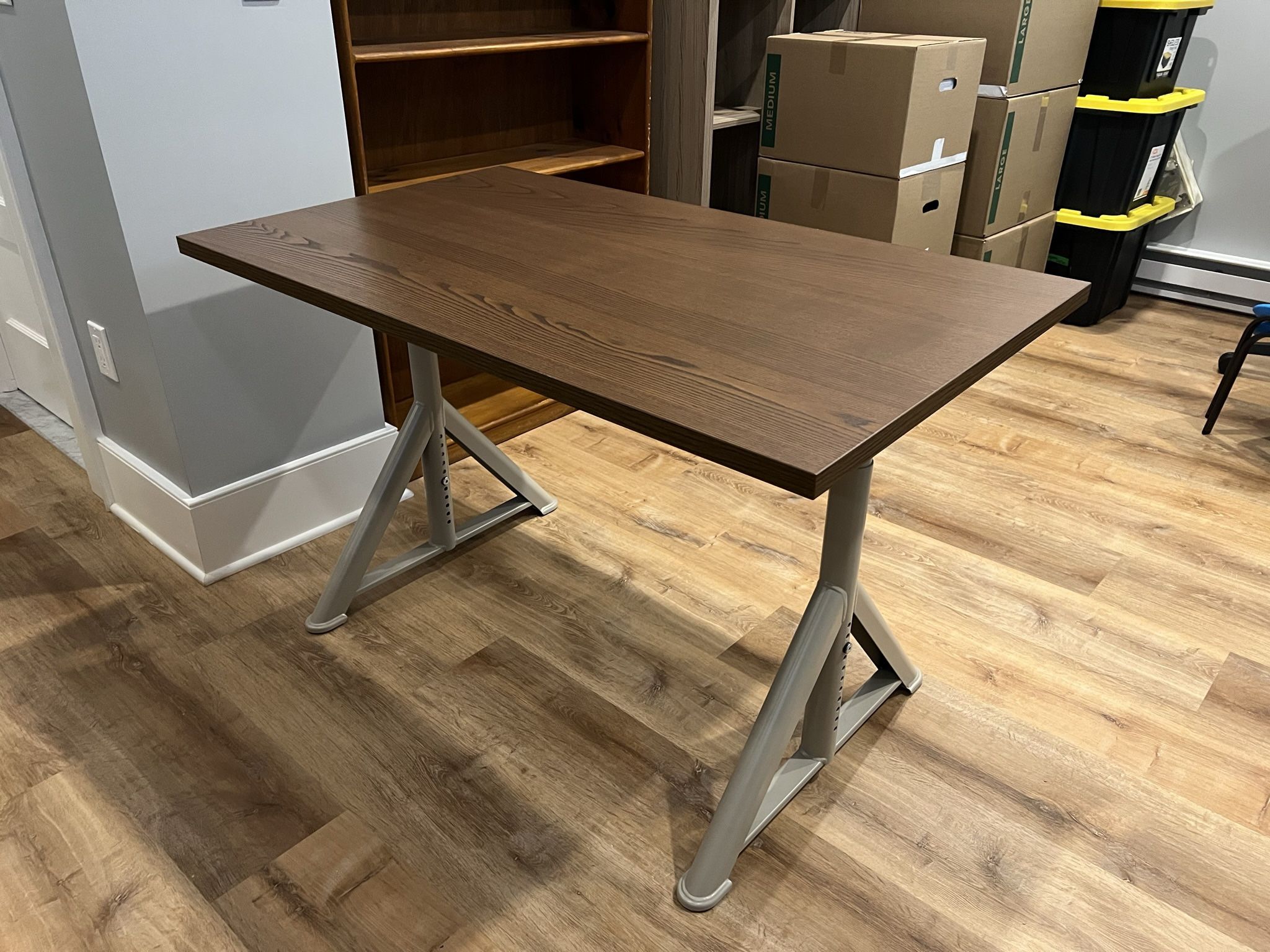 IKEA  IDÅSEN Desk, brown/beige, 47 1/4x27 1/2 "