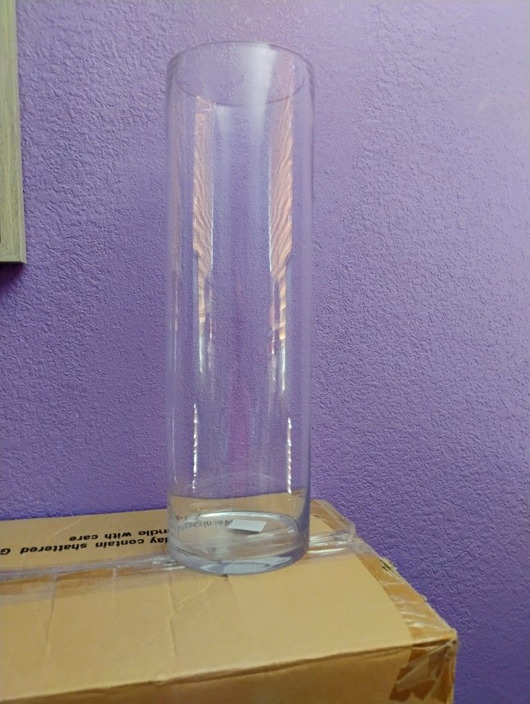 Clear Glass Cylinder Vases 