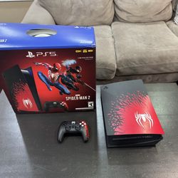 Sony PlayStation 5 – Marvel’s Spider-Man 2 Limited Edition Bundle (Used)  For sale: a used PS5 Spider-Man 2 Limited Edition console in great condition