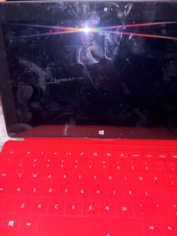 Microsoft Surface Tablet with Red Type Cover