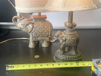 2 Elephant Lamps! $25 For Both.