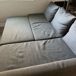 Used Grey IKEA FRIHETEN sleeper Sofa