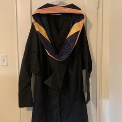 Graduation Cap, Gown, MPH Hood For GWU 