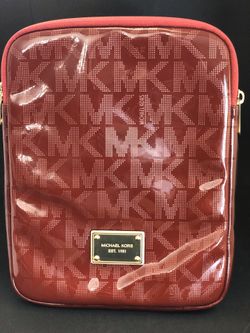 Michael Kors Red Vinyl Tablet Case