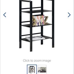 Black Glass Bookshelf.