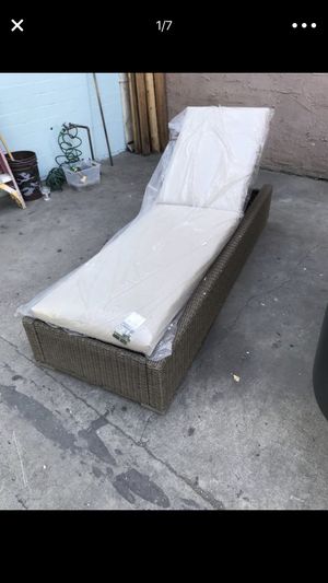 Heatherstone Wicker Patio Chaise Lounge Threshold For Sale In Huntington Park Ca Offerup