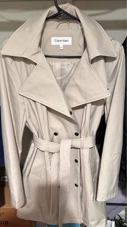 Calvin Klein Belted Trench Coat Size MM