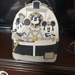 Disney Park Exclusive Steamboat Willie Backpack 