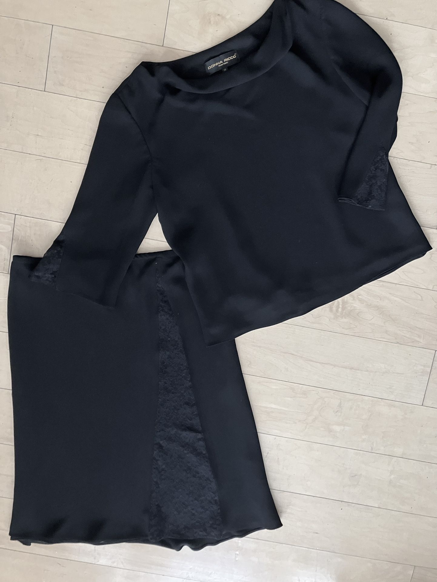 2 Piece Skirt/top Lace Insert 14