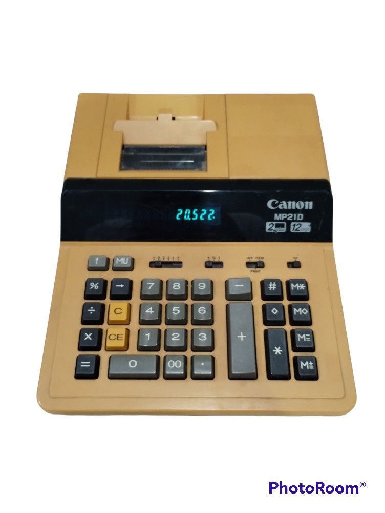 Canon MP21D 2 Color Commercial Adding Machine Printing Calculator 12 DigitÂ