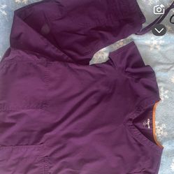 Burgundy Scrubs Set  