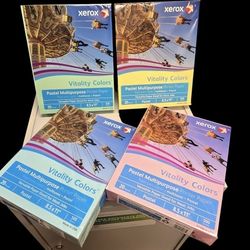 Xerox Multi-Color Copy Paper 4Reams Total***