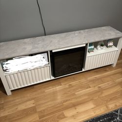 TV stand with electric fireplace