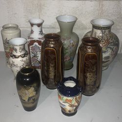 Assorted Japanese Vases