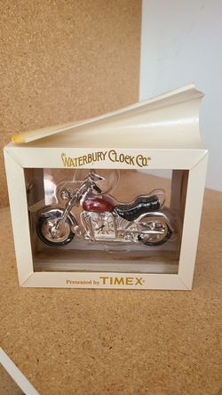 Waterbury Clock by Timex Mortorcycle Clock