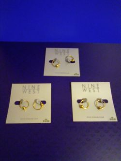 Nine West Gold Pierce Earrings $5 Each Pair 