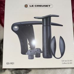 Le Creuset, Black/Grey Wine Tool Gift, 5pc Set