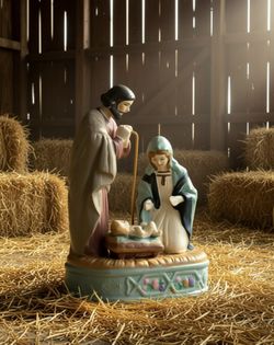 Nativity Scene  Vintage Joseph, Mary And Next Baby Jesus